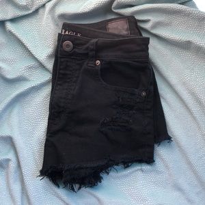 Black American Eagle high waisted shorts